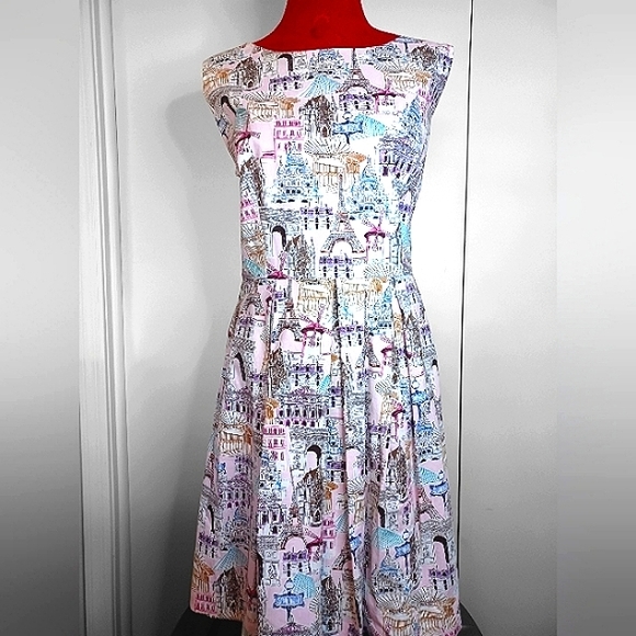 ALEC Paris Summertime A-line Dress XL - Picture 1 of 15